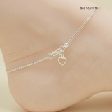 Lắc Chân Bạc Nữ Kiểu Dây Sợi Mì Tròn Hạt Tròn Chuyển Động L2410140041