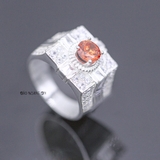 Nhẫn Bạc Nam Phong Thủy Đá Đỏ N2408080009