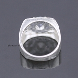 Nhẫn Bạc Nam Phong Thủy Đá Trắng N2408200018