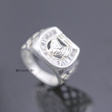Nhẫn Bạc Nam Trơn Ít Đá N2408200025