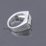 Nhẫn Bạc Nam Trơn Ít Đá N2408200029