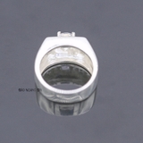 Nhẫn Bạc Nam Phong Thủy Đá Trắng N2408200010
