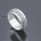 Nhẫn Bạc Nam Trơn Không Đá N2408200036