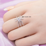 Nhẫn Bạc Nữ Hậu Duệ Mặt Trời Nhiều Size