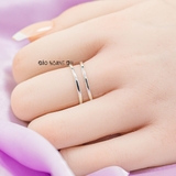 Nhẫn Bạc Nữ Thiết Kế Mẫu Nhẫn Mở Trơn N2409020070
