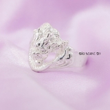Nhẫn Bạc Nam Trơn Hình Đầu Rồng Nam Tính N2412070022