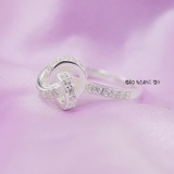 Nhẫn Bạc Nữ Trơn Love Knot Xinh Xắn Dễ Thương N2408250003