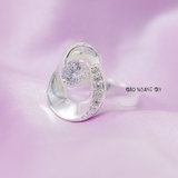 Nhẫn Bạc Nữ Cách Điệu Gắn Đá Sang Trọng N2408310046