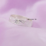 Nhẫn Bạc Cặp Đôi Nam Nữ Hình Con Cá Chữ Love N2408300035