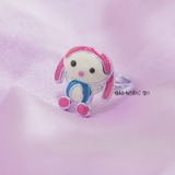 Nhẫn Bạc Trẻ Em Thỏ Hồng Xinh Xắn Free Size N2412070016