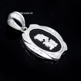 Mặt Dây Chuyền Bạc Nam Màu Đen Rồng 3D M2409280040