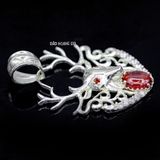 Mặt Dây Chuyền Bạc Nam Mặt Hươu Sao