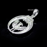 Mặt Dây Chuyền Bạc Nam Mặt Bầu Dục Hình Đại Bàng M2409290005