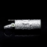 Mặt Dây Chuyền Bạc Nam Hình Trụ Khắc Rồng M2409290046