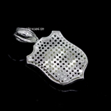 Mặt Dây Chuyền Bạc Nam Mặt Khiên Hình Rồng Cuộn Tròn Đá Đỏ M2409290016