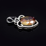 Mặt Dây Chuyền Bạc Nữ Phong Thủy S925 Đá Ghép Nhiều Màu