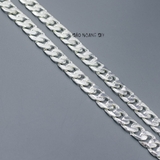 Dây Chuyền Bạc Nam Kiểu Mắt Đơn Bản To Chắc Chắn D2411230017