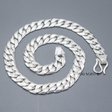 Dây Chuyền Bạc Nam Mắt Xích Đơn Truyền Thống Bản To D2411220035