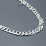 Dây Chuyền Bạc Nam Kiểu Mắt Đơn Bản To Chắc Chắn D2411230017