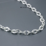 Dây Chuyền Bạc Nam Mắt Xích Tròn Dài Kiểu Bản To Siêu Chắc D2411220031