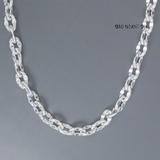 Dây Chuyền Bạc Nam Mắt Xích Tròn Dài Kiểu Bản To Siêu Chắc D2411220031