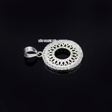 Mặt Dây Chuyền Bạc Nữ Đính Đá Tròn Vòng Ngoài Sang Trọng Tinh Tế M2409240027