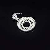 Mặt Dây Chuyền Bạc Nữ Đính Đá Tròn Vòng Ngoài Sang Trọng Tinh Tế M2409240027