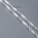 Dây Chuyền Bạc Nam Ống Đúc Vuông Chắc Chắn D2411230014