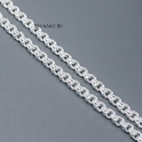 Dây Chuyền Bạc Nam Kiểu Mắt Xích Kép Chắc Chắn Bền Đẹp D2411230016