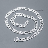 Dây Chuyền Bạc Nam Mắt Dẹt Nike Size Vừa D2411230019