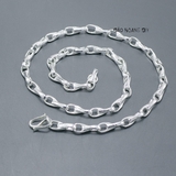 Dây Chuyền Bạc Nam Kiểu Sợi Đặc Bền Chắc D2411230009