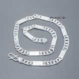 Dây Chuyền Bạc Nam Mắt Dẹt Phay Nike D2411230010