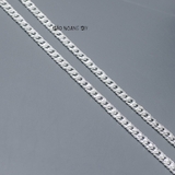 Dây Chuyền Bạc Nam Mắt Xích Kiểu Tròn Dẹt Size Nhỏ D2411230020