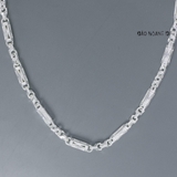 Dây Chuyền Bạc Nam Ống Đúc Kiểu Tam Giác Đối Xứng D2411220033