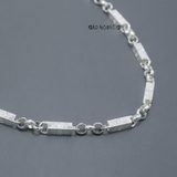 Dây Chuyền Bạc Nam Ống Đúc Vuông Chắc Chắn D2411230014