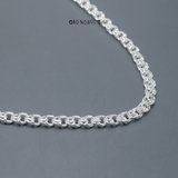 Dây Chuyền Bạc Nam Kiểu Mắt Xích Kép Chắc Chắn Bền Đẹp D2411230016