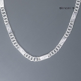 Dây Chuyền Bạc Nam Mắt Dẹt Phay Nike D2411230010