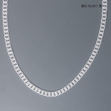 Dây Chuyền Bạc Nam Mắt Xích Kiểu Tròn Dẹt Size Nhỏ D2411230020