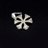 Mặt Dây Chuyền Bạc Nữ S925 Hoa 6 Cánh Xòe M2409240043