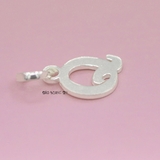 Mặt Dây Chuyền Bạc Trẻ Em Chữ Cái Trơn