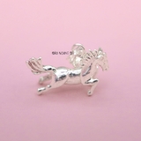 Mặt Dây Chuyền Bạc Cho Bé Hình Con Ngựa Đang Phi Nước Đại M2409270033