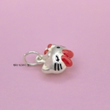 Mặt Dây Chuyền Bạc Trẻ Em Mặt Mèo Kitty Nơ Đỏ M2409270042
