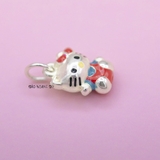 Mặt Dây Chuyền Bạc Trẻ Em Mèo Kitty Yếm Đỏ M2409270039