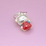 Mặt Dây Chuyền Bạc Trẻ Em Mèo Kitty Yếm Đỏ M2409270039