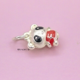 Mặt Dây Chuyền Bạc Trẻ Em Hình Gấu Trúc Mặt Sau In Chữ Happy M2409270036