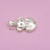 Mặt Dây Chuyền Bạc Trẻ Em S925 Mặt Gấu Trái Tim M2409270050