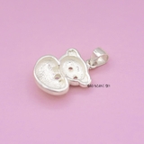 Mặt Dây Chuyền Bạc Trẻ Em S925 Mặt Gấu Trái Tim M2409270050