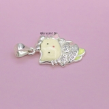 Mặt Dây Chuyền Bạc Trẻ Em Mèo Kitty Váy Đính Đá M2409270041