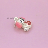 Mặt Dây Chuyền Bạc Trẻ Em Hình Con Chó Nhỏ Xinh Ôm Đồng Xu M2409270035