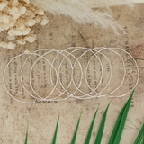 Vòng tay bạc nữ dạng vòng tuần thiết kế sóng mảnh V2409160001